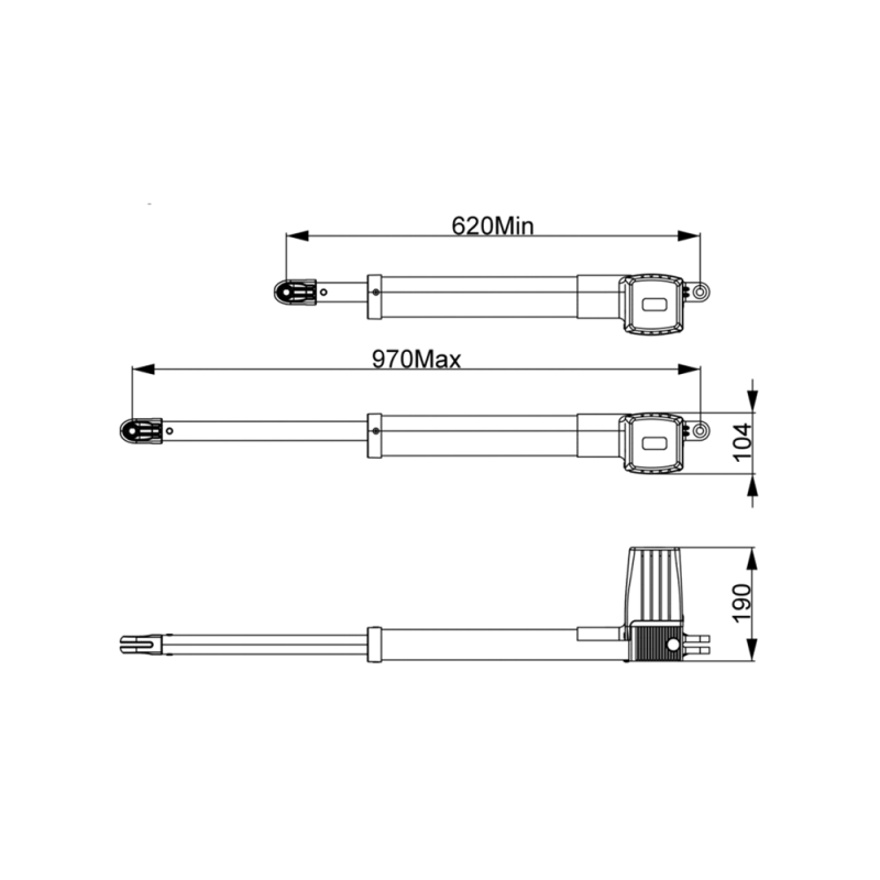 OEM PB-GATEOPENER-300KG-AC-LEAF