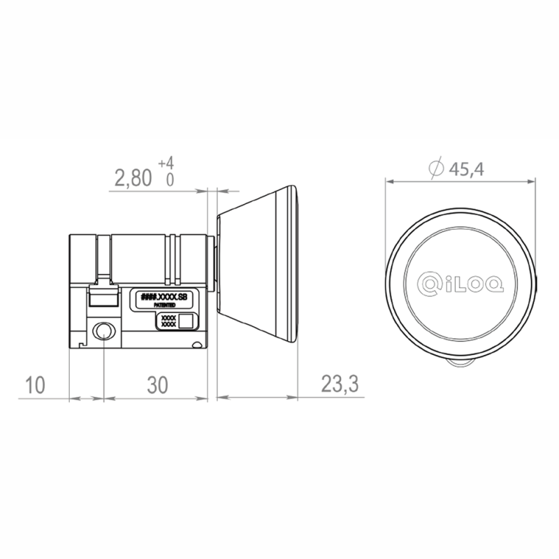 iLOQ ILOQ-S50-CYLINDER-3010-L