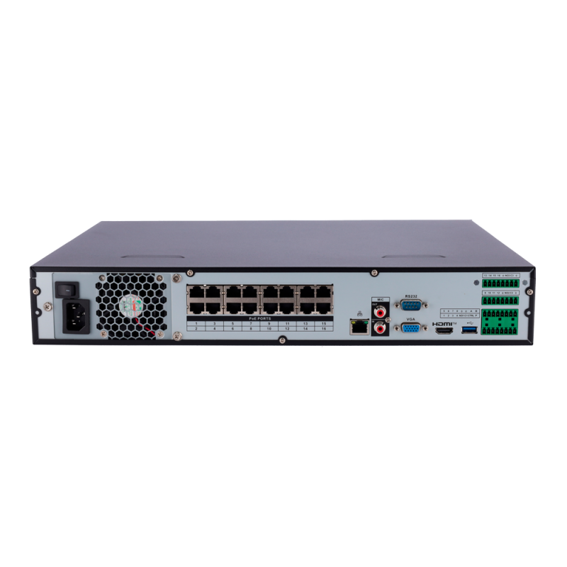 X-Security XS-NVR3432A-16P-WIZ Gravador NVR, 32 CH, 32 IP, 16 MP, 256 Mbps, 4 HDD até 64 TB, HDMI 4K e VGA, IA, SMD, WizSense e QuickPick - 8435325487175