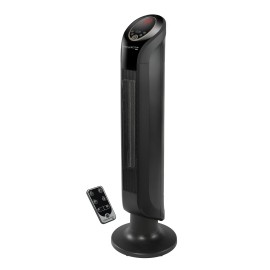Rowenta Intense Comfort Hot SO9420F0 Termoventilador Elétrico Cerâmico, 2400 W, 3 Níveis de Potência, até 40 m2, Termóstato Regulável, Temporizador, Display LED, Proteção Térmica, Função Antigelo, IP20, com Comando, Portátil, Preto - 3121040069691