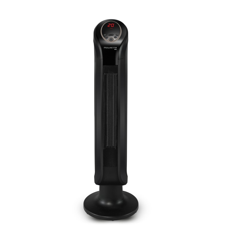Rowenta Intense Comfort Hot SO9420F0 Termoventilador Elétrico Cerâmico, 2400 W, 3 Níveis de Potência, até 40 m2, Termóstato Regulável, Temporizador, Display LED, Proteção Térmica, Função Antigelo, IP20, com Comando, Portátil, Preto - 3121040069691