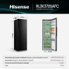 Hisense RL3K370SAFC Frigorífico 1 Porta, Independente, 372 L, Preto - 6921727087478