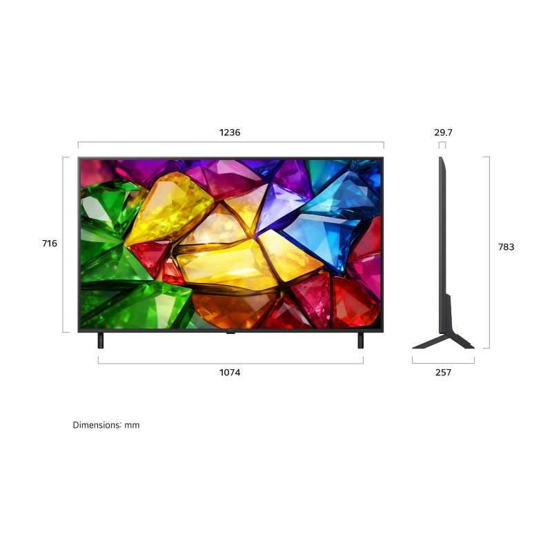 LG 55MRGB88B6B Mini RGB evo AI MiniLED TV Plano 139,7 cm (55") 4K Ultra HD, Smart TV, WebOS, Wi-Fi, Ethernet, LAN, Bluetooth, Preto - 55MRGB88B6B.AEU - 8806096729731