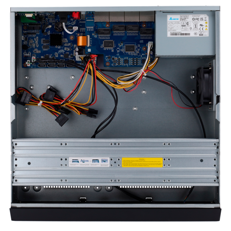 X-Security XS-NVR3832A-16P-WIZ Gravador NVR, 32 CH, 32 IP, 16 MP, 256 Mbps, 8 HDD até 128 TB, HDMI 4K e VGA, IA, SMD, WizSense e QuickPick - 8435325487199